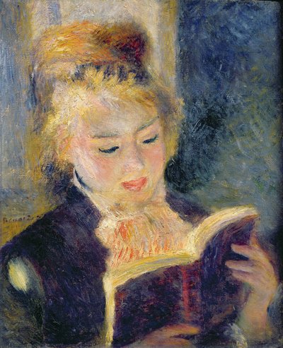 Niña leyendo, 1874 de Pierre Auguste Renoir